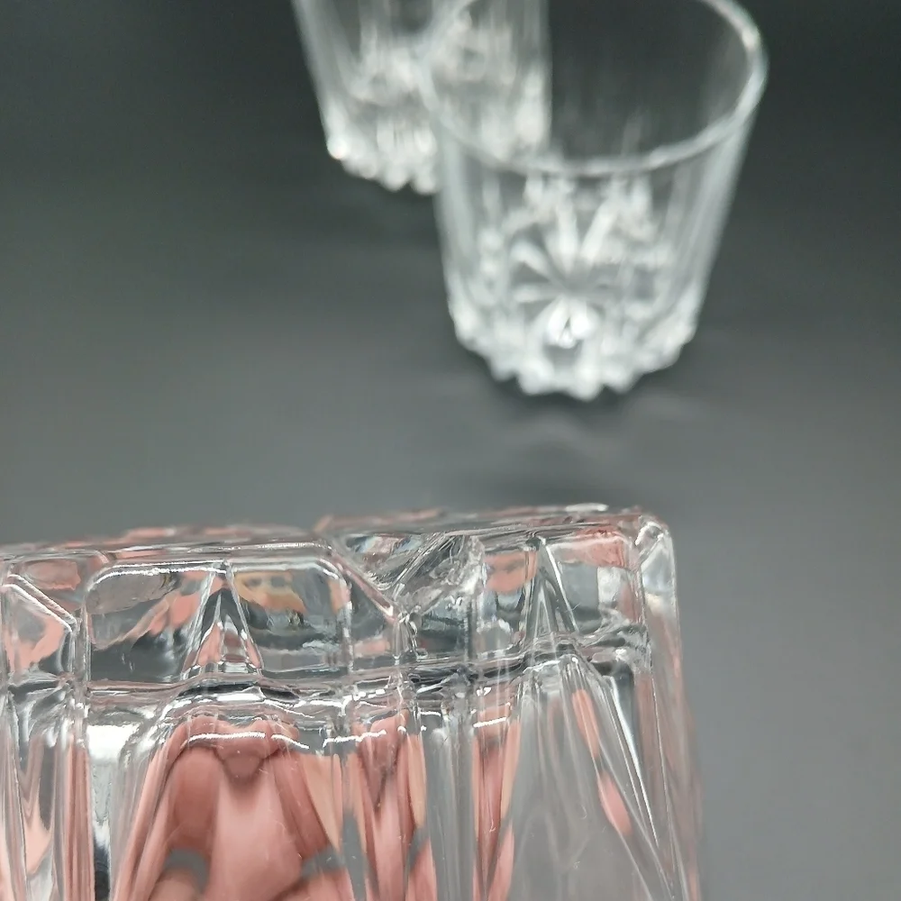 Old Fashioned Vintage Glasses Set of 3​​​